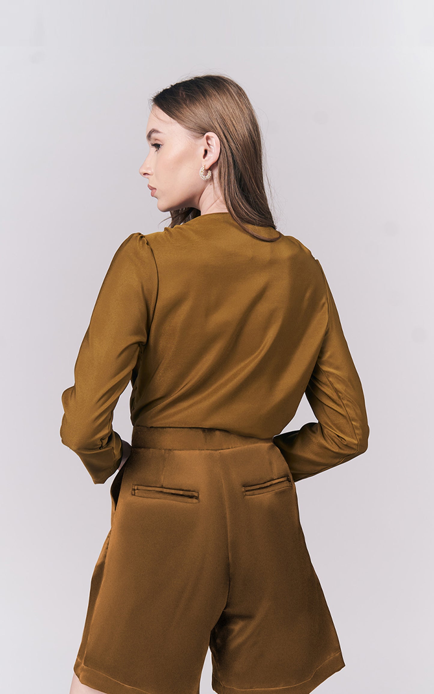 Jeanette Long Sleeve Top (Avocado)