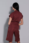 Holiday 2025 Jeopard Extended Sleeve Top  (Burgundy)