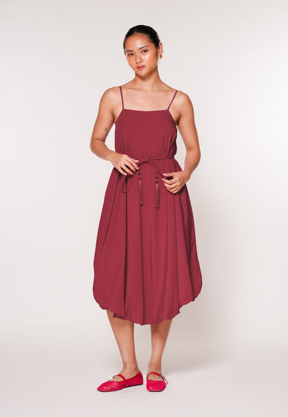 Raf Jockey Sleeveless Dress W/ Belt (Red)