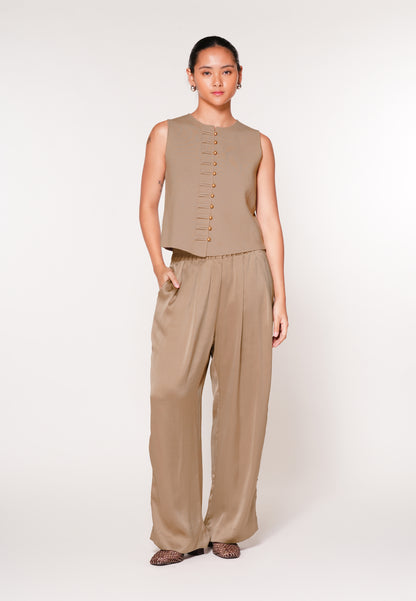 Raf Joust Sleeveless Top (Taupe)