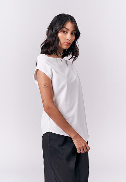 Joyous Short Sleeve Top (White)