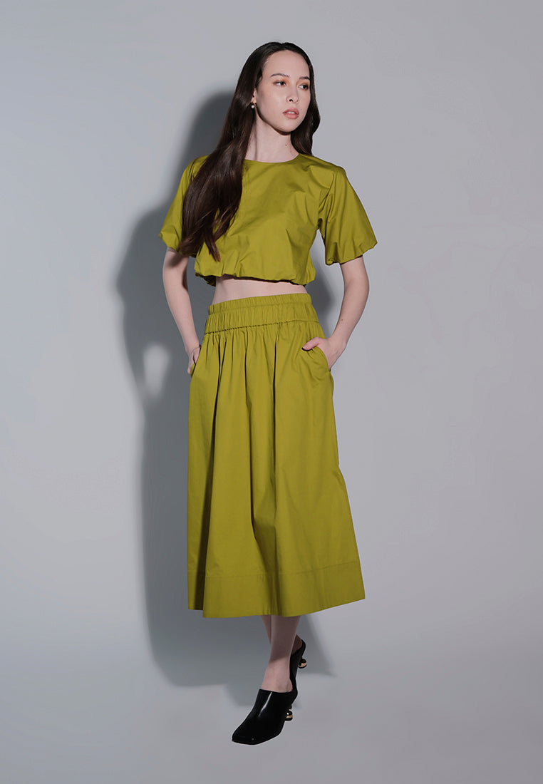 Holiday 2025 Juicy Skirt  (Chartreuse)