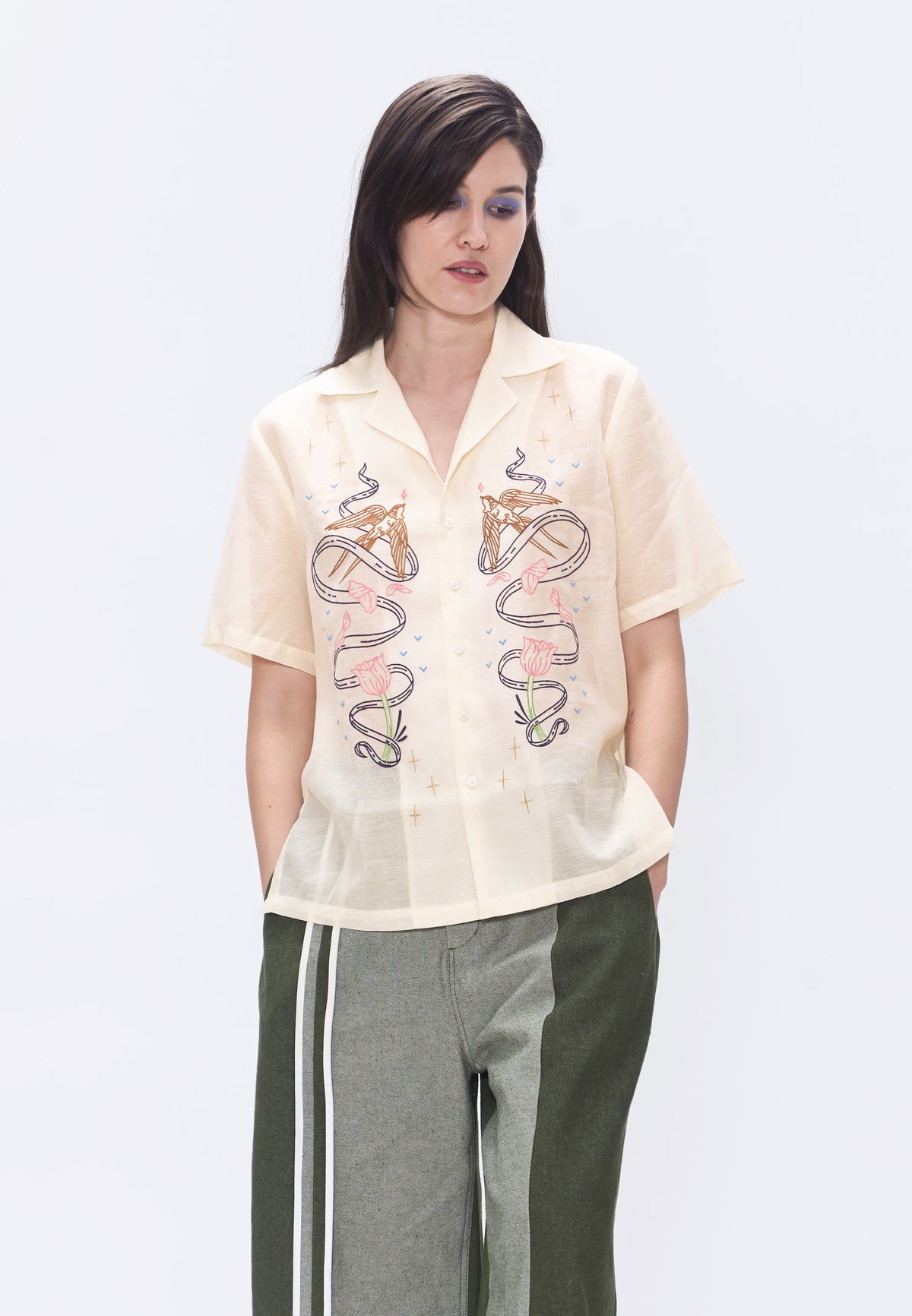 Plains & Prints x Randolf Joji Short Sleeve Top (Cream)