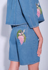 DNM Studios x Raxenne Kingfisher Shorts W/ Embro (Blue)