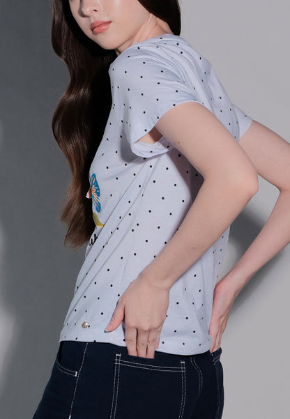 Holiday Tees 2025 Like Christmas Short Sleeve Shirt Top (Off White)