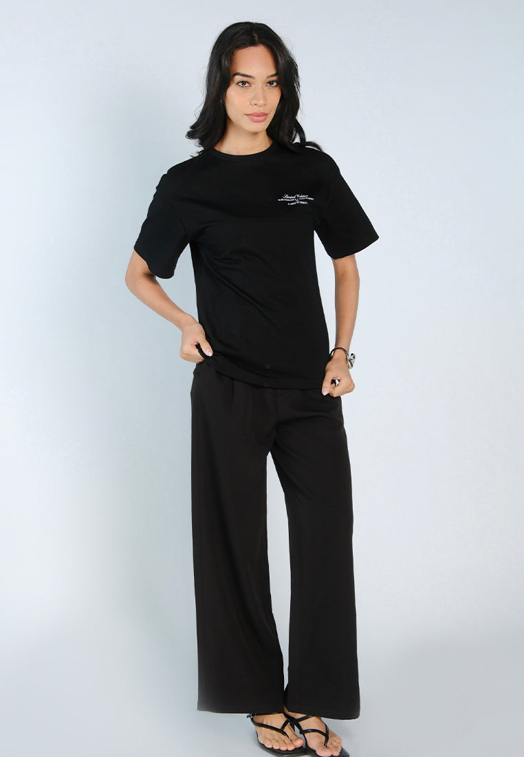 Mark Bumgarner X Vania Romoff For Plains & Prints Limited Edition Tee Top (Black)