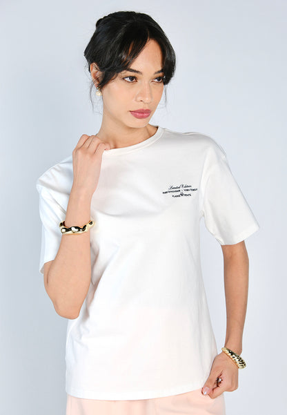 Mark Bumgarner X Vania Romoff For Plains & Prints Limited Edition Tee Top (Off-white)