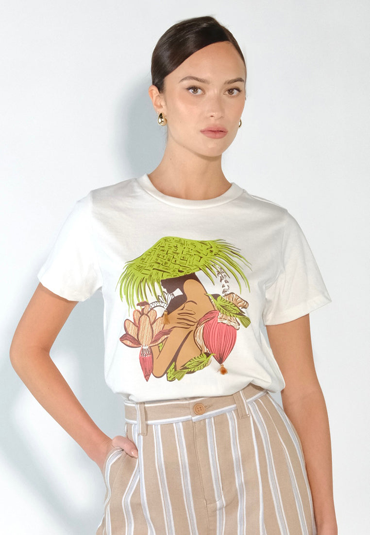 Culturatees Musa Short Sleeve Shirt (White)