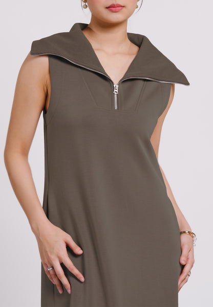 Raf Nice Sleeveless Dress (Taupe)