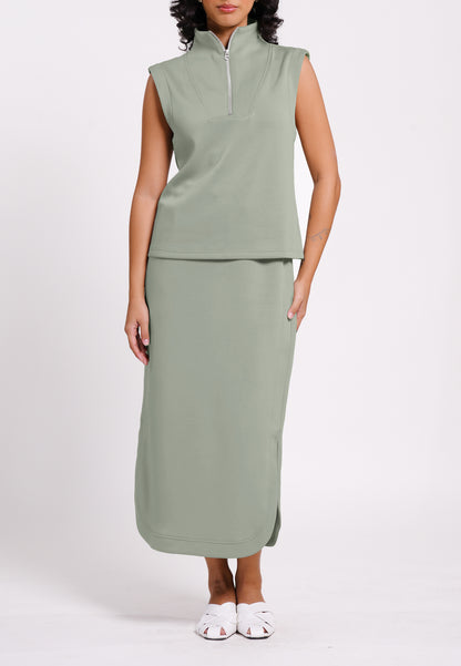 Raf Novel Skirt  (Sage)