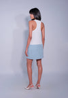 DNM Studios x Raxenne Oriole Sleeveless Dress  (White/Blue)