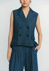 RAF Pike Sleeveless Vest (Denim)