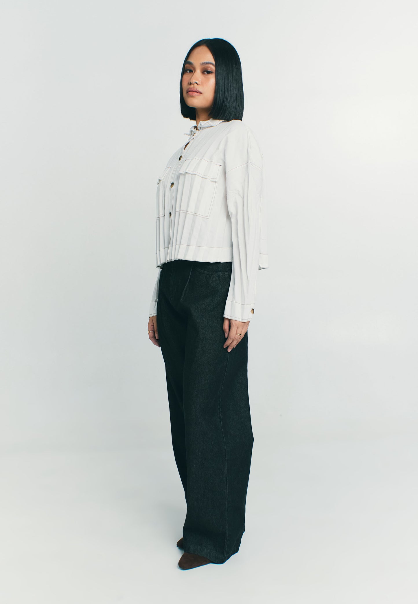 RAF Plummet Long Sleeve Top (White)