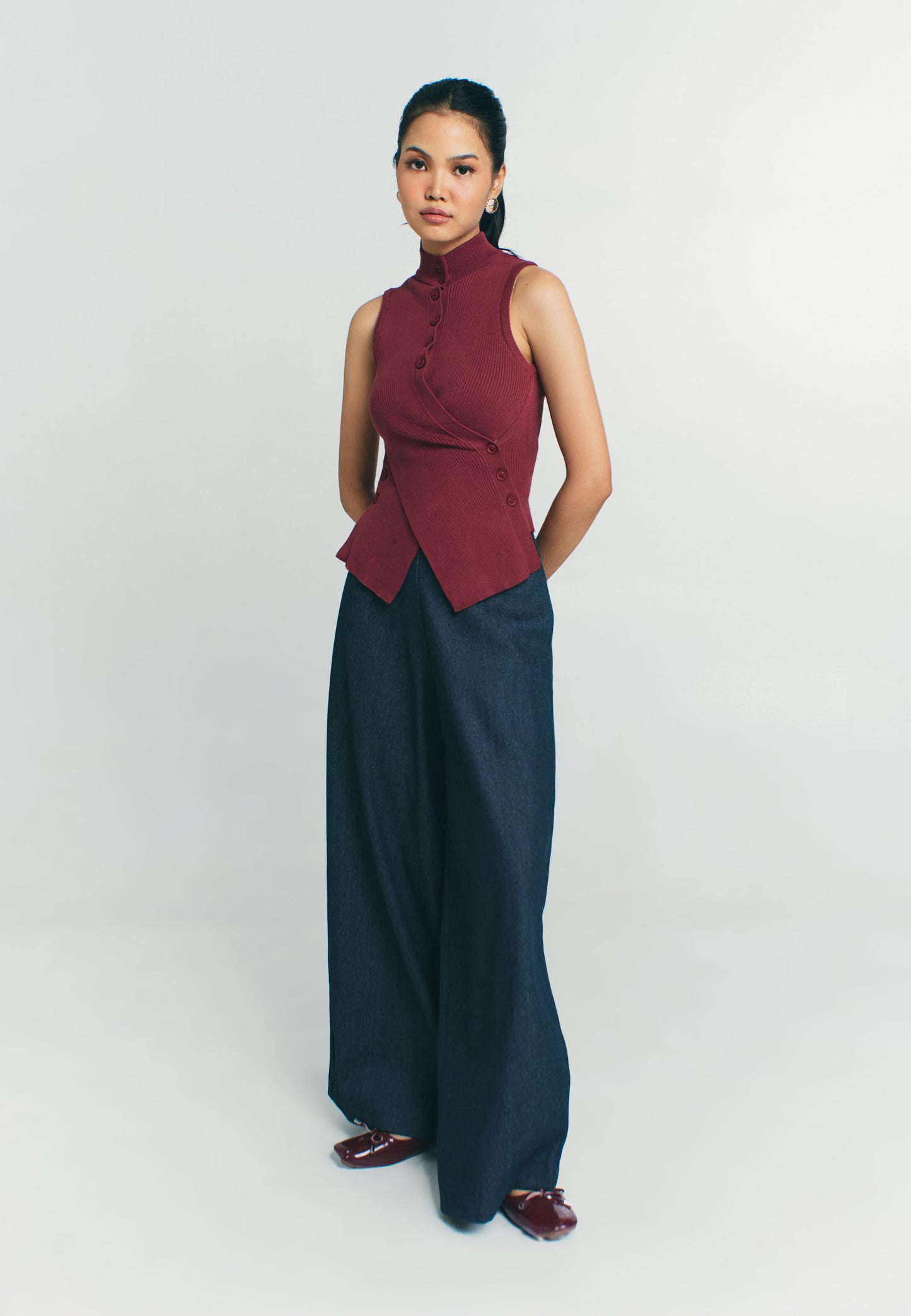 RAF Prim Sleeveless Top (Burgundy)