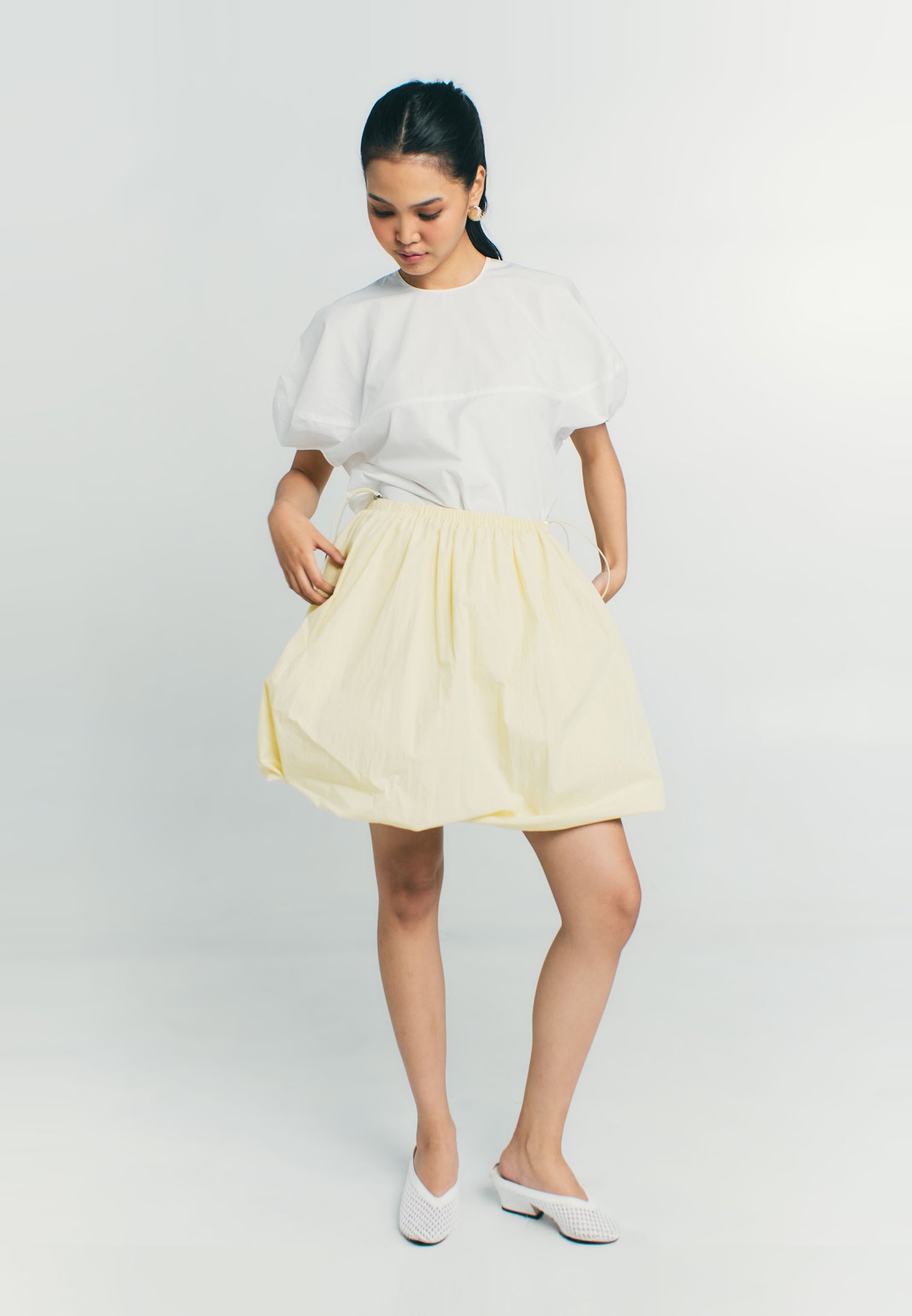 RAF Quaint Short Sleeve Top (White )