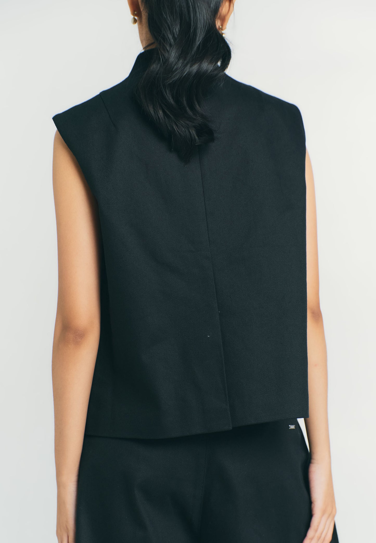 RAF Quarter Sleeveless Vest Top (Black)