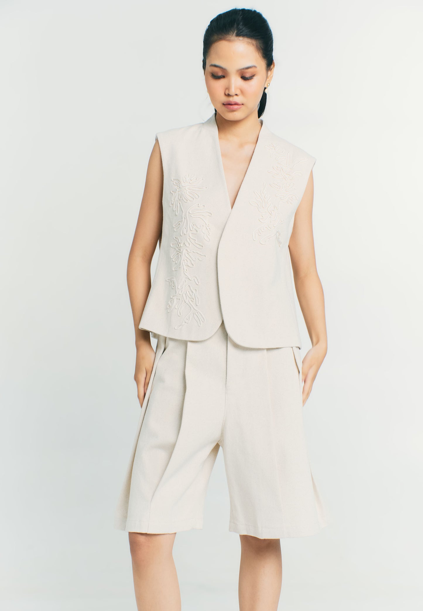 RAF Quarter Sleeveless Vest Top (Khaki)