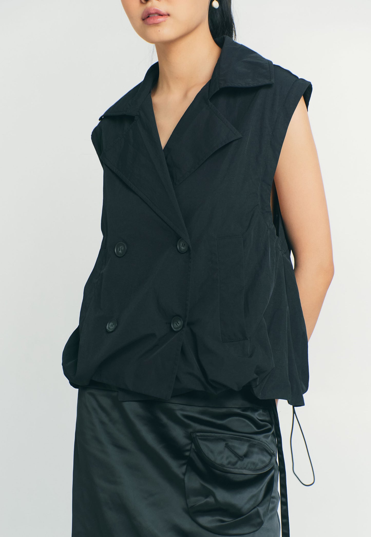 RAF Quiver Long Sleeve Jacket 2 Way  (Black)