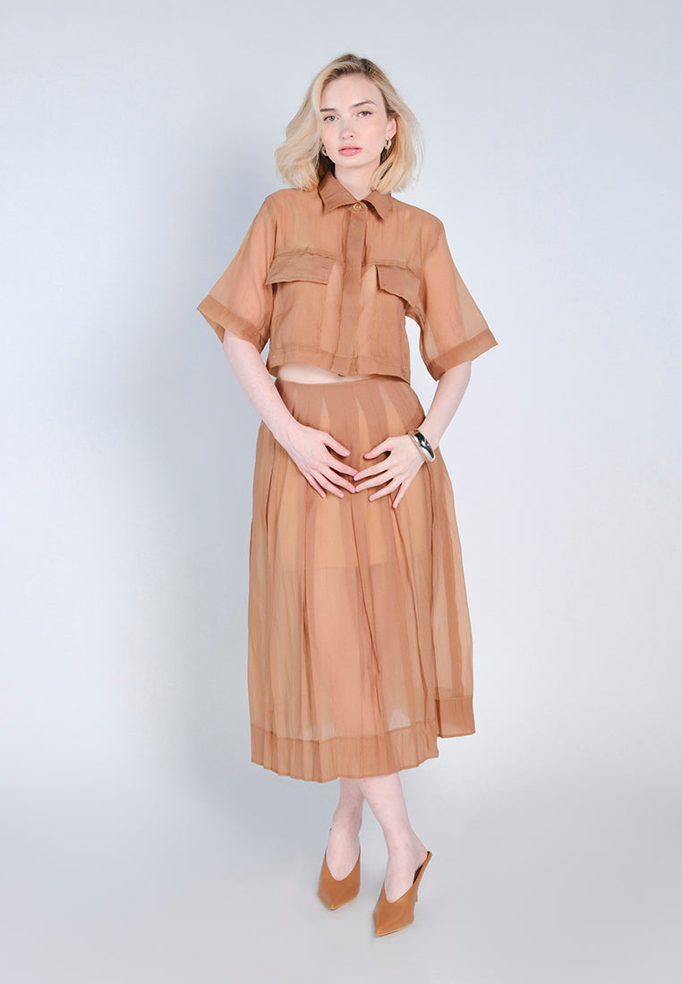 Raf Doxie Skirt  (Mocha)