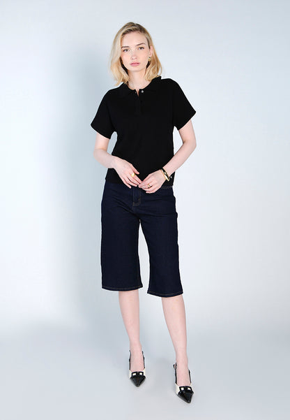 Raf Fitz Short Sleeve Top (Black)