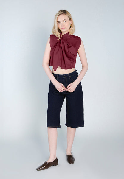 Raf Fowler Sleeveless Top (Maroon)