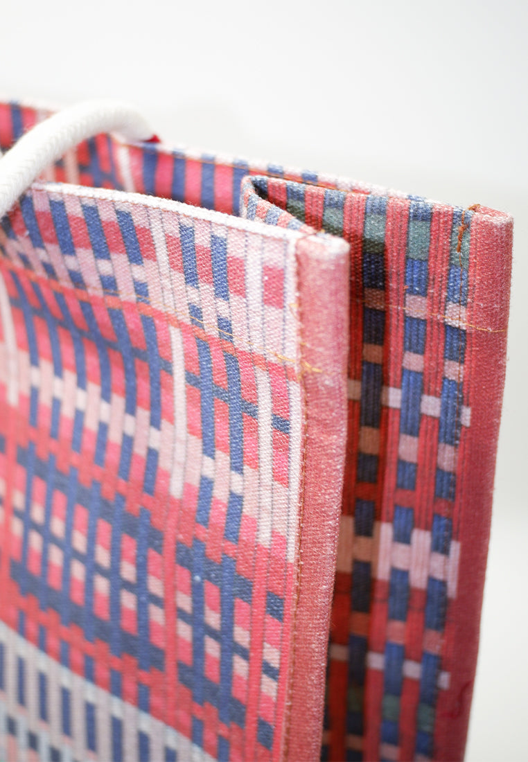 Plains & Prints × Pete Rich Tote Bag W/ Charm (Pink/Green)