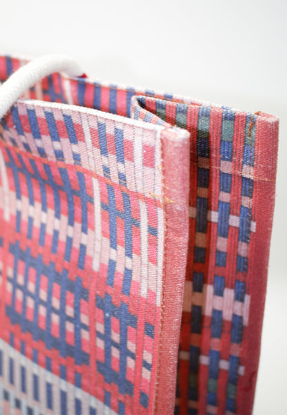 Plains & Prints × Pete Rich Tote Bag W/ Charm (Pink/Green)