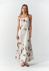 RAF Rife Sleeveless Maxi Dress (Spot Print White)