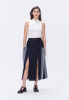 Plains & Prints x Randolf Ribs Knit Sleeveless Top (Offwhite)