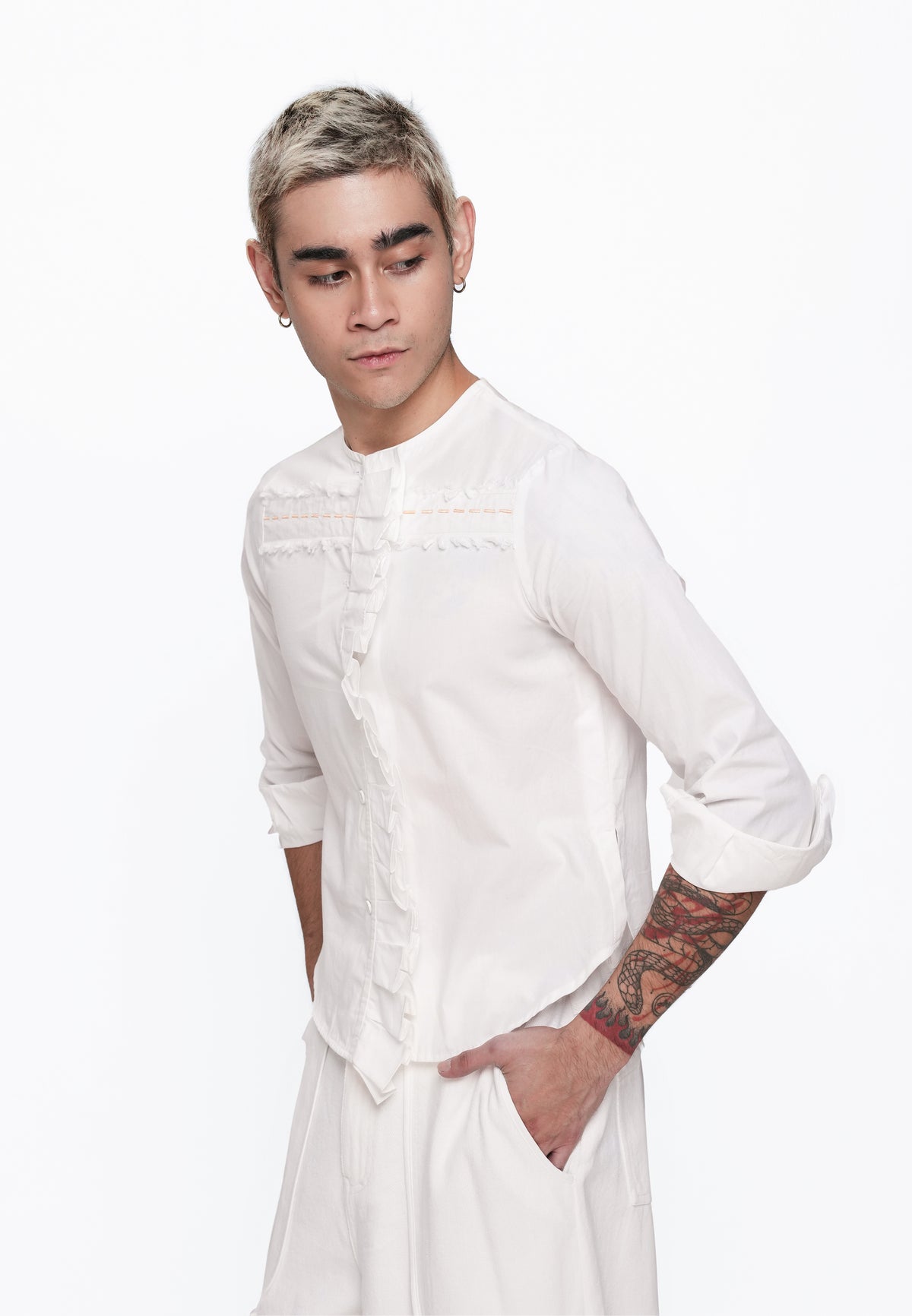 Plains & Prints x Randolf Road Long Sleeve Top (Offwhite)
