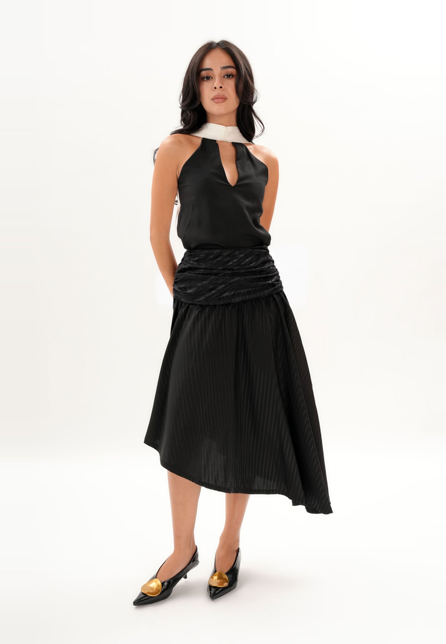 Archetype Refined Smoked Skirt  (Black)