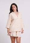 Archetype Summer Essentials Sorrel Long Sleeve Top (Cream)