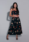 Femina The Lover Sleeveless Top And Skirt (Printed Green)