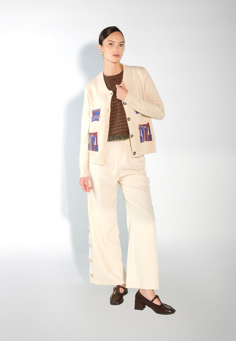 Sari- Sari Tuguegarao Long Sleeve Top (Printed Beige)