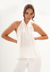 Archetype Refined Vapor Sleeveless Top  (Offwhite)