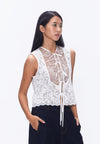 Plains & Prints X Randolf Wave Sleeveless Vest (Offwhite)