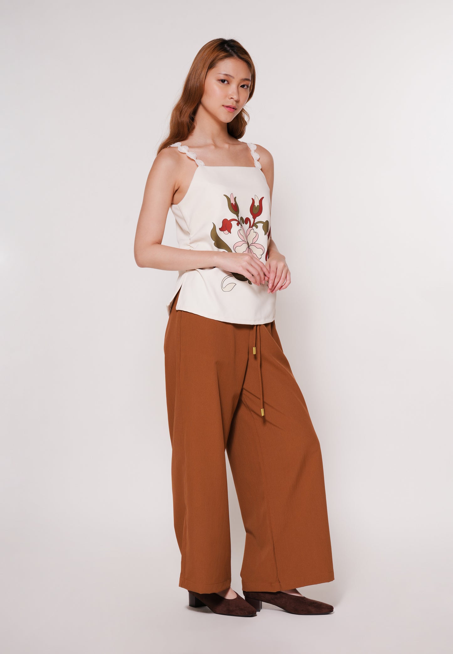 Aines Sleeveless Top (Cream)