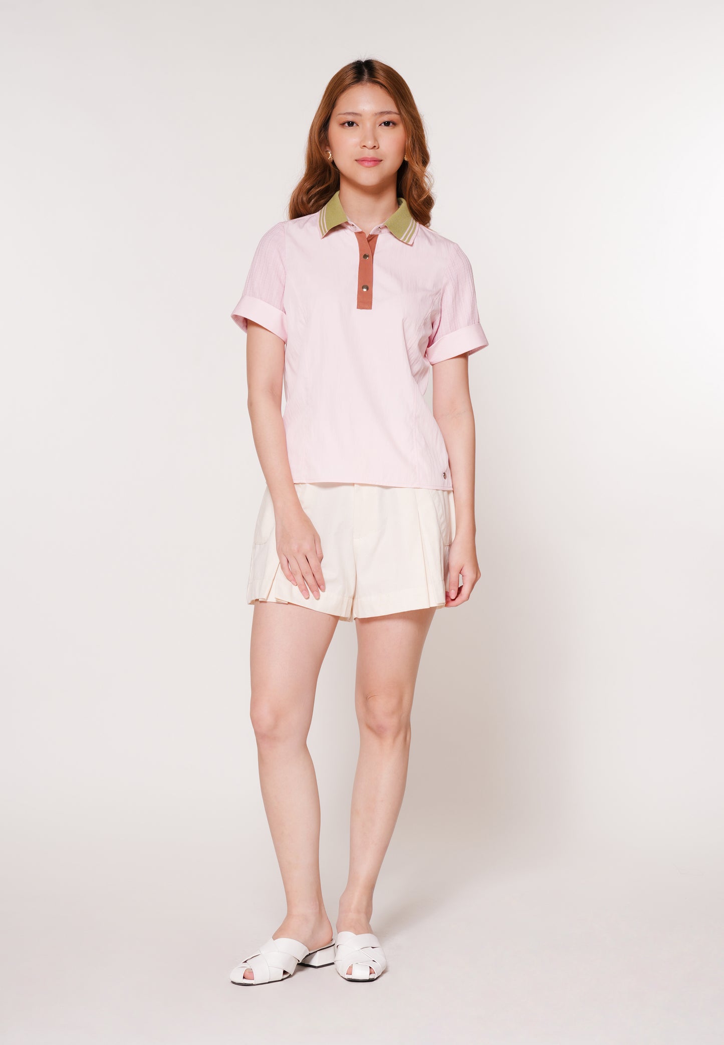 Alaric Short Sleeve Top (Blush)