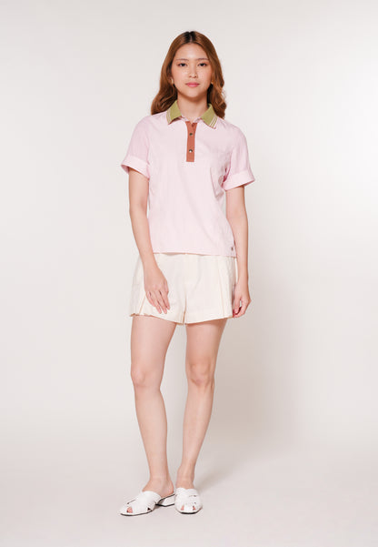 Alaric Short Sleeve Top (Blush)
