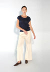 Sari- Sari Allona Short Sleeve Top (Navy)