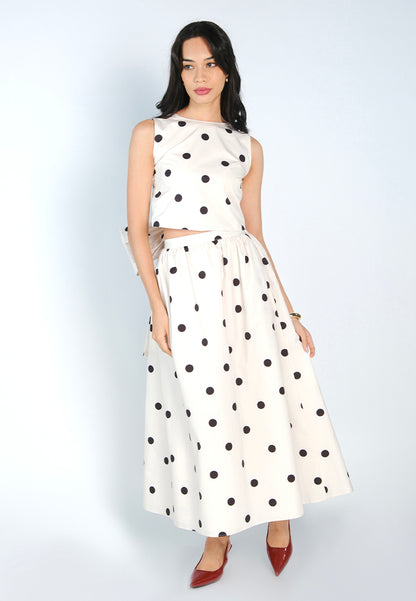 Mark Bumgarner X Vania Romoff For Plains & Prints Amelia Skirt  (Polkadot)