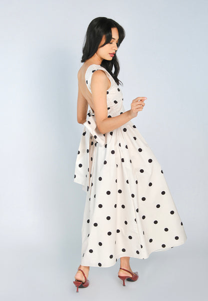 Mark Bumgarner X Vania Romoff For Plains & Prints Amelia Sleeveless Top (Polkadot)