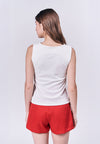 Almare Antler Sleeveless Top (Off-white)