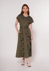 Arter Extended Sleeve Dress  (Olive)