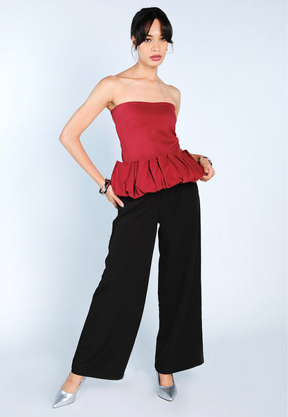 Mark Bumgarner X Vania Romoff For Plains & Prints Audrey Tube Top (Red)