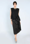 Mark Bumgarner X Vania Romoff For Plains & Prints Ava Sleeveless Top (Black)