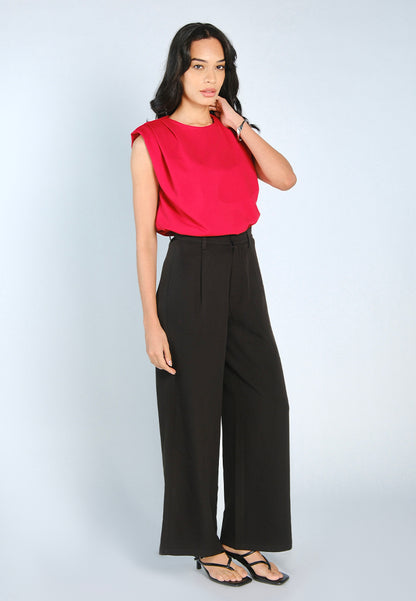 Mark Bumgarner X Vania Romoff For Plains & Prints Ava Sleeveless Top (Red)