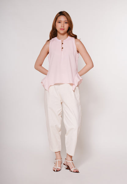 Aven Sleeveless Top (Blush)
