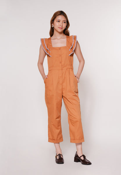 Ayron Sleeveless Pantsuit(Camel)