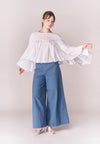 Solstice Baylee Long Sleeve Top (White)